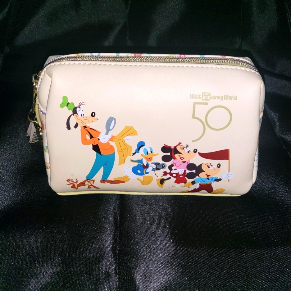 Walt Disney World 50th Anniversary Loungefly Make Up Bag